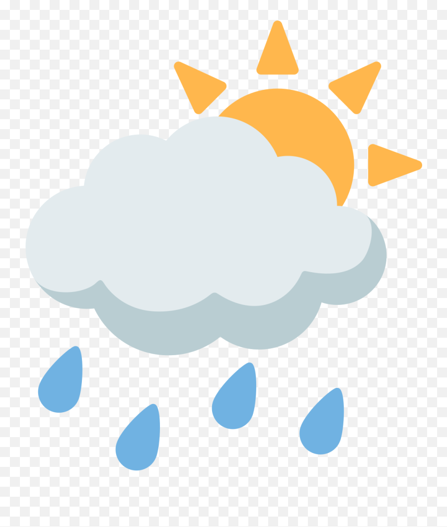 Fileemoji U1f326svg - Wikimedia Commons Sun Behind Clouds Emoji Png,Cloud Emoji Png