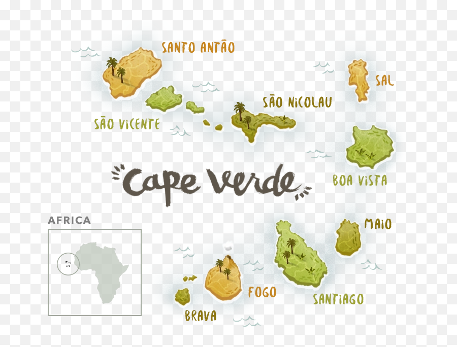 Coffee Island Verde Starbucks Cape Fogo - Starbucks Cape Verde Coffee Png,Fogo Png