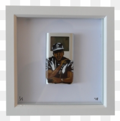 Jay Z Stencil Art Portrait By Anna Jaxe - Picture Frame Png,Jay Z Png