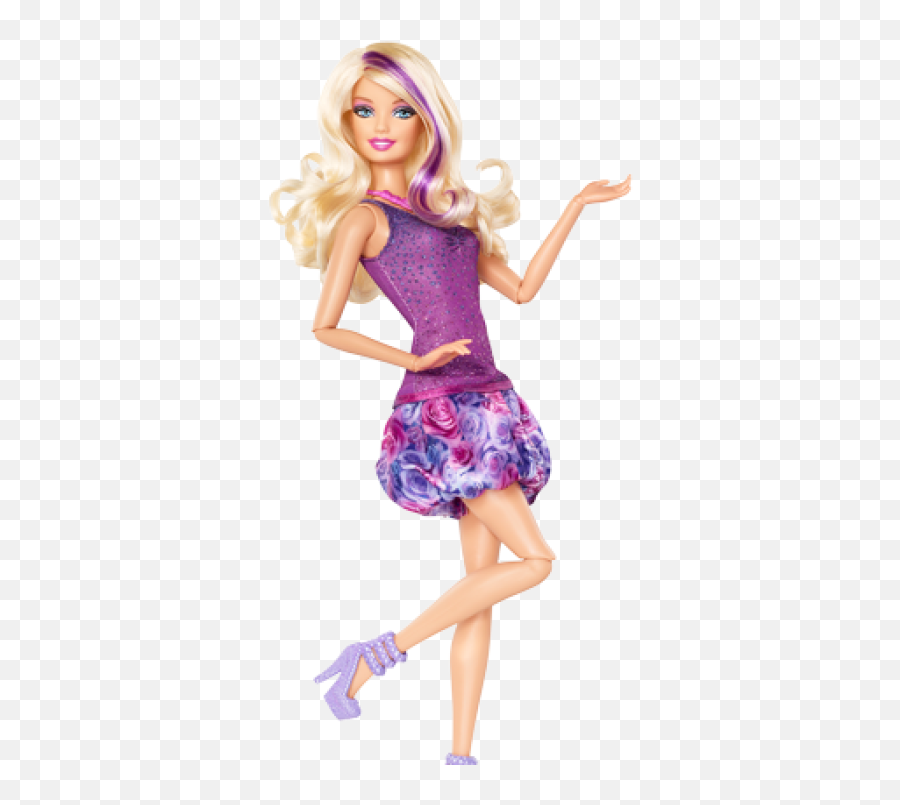 Transparent Barbie Doll Clipart - Barbie Fashionistas Purple Png,Barbie Transparent Background