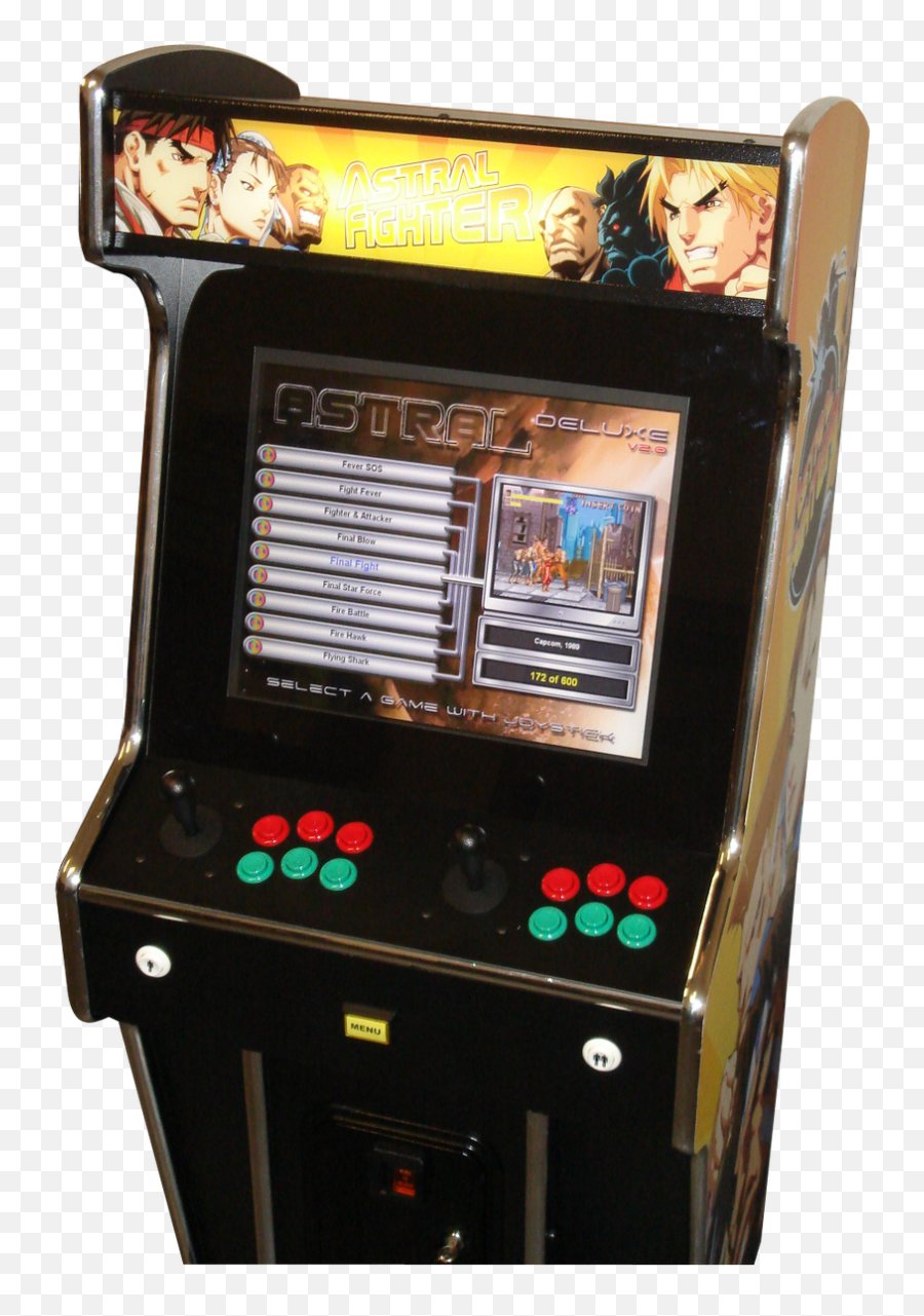 Astral Fighter Arcade Machine - Video Game Arcade Cabinet Png,Arcade Cabinet Png