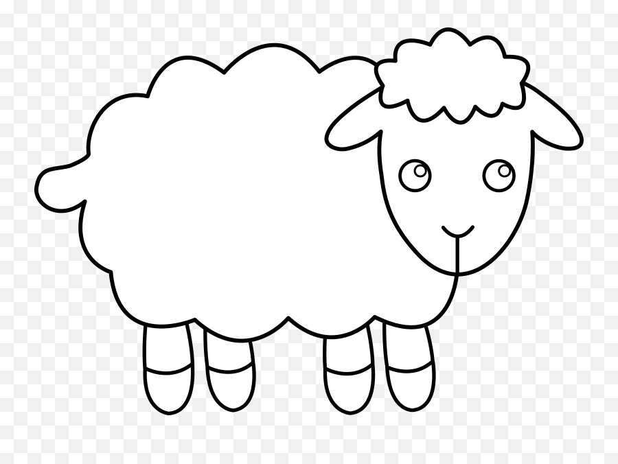 Library Of Banner Transparent Black And White Sheep - Sheep Clipart Black And White Png,Sheep Png
