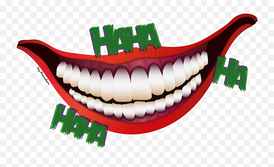 Joker Clip Art Image Smile - Joker Mouth Png Transparent,Joker Smile Png