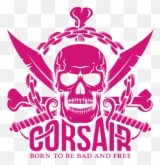 Download Piracy Logo Vector Skull Free Hd Image Clipart Png - Corsair