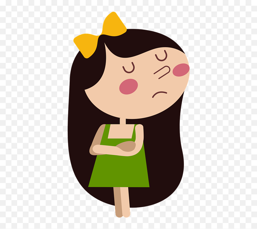 Sad Girl Unhappy - Free Vector Graphic On Pixabay Sad Girl Cartoon Png,Sad Girl Png