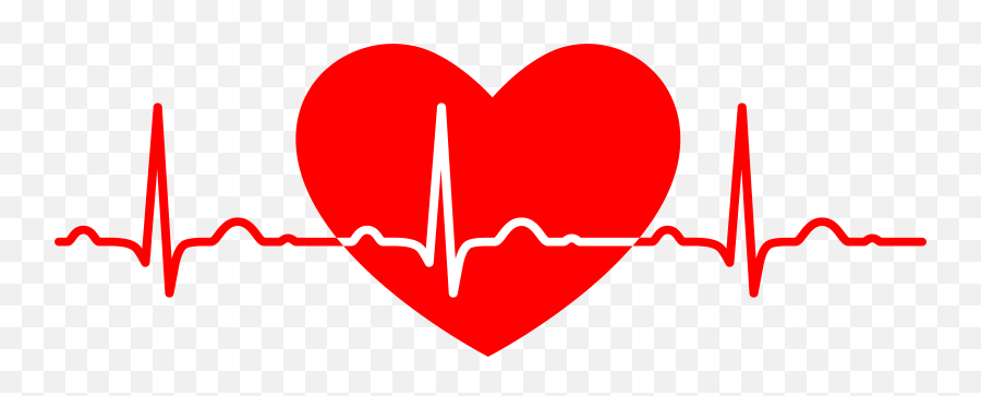 Rate Clipart Heart Medicine - Heart Rate Clipart Png Heart With Heartbeat Through,Medicine Png