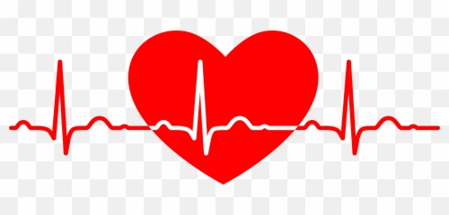 Rate Clipart Heart Medicine - Png With Heartbeat Through