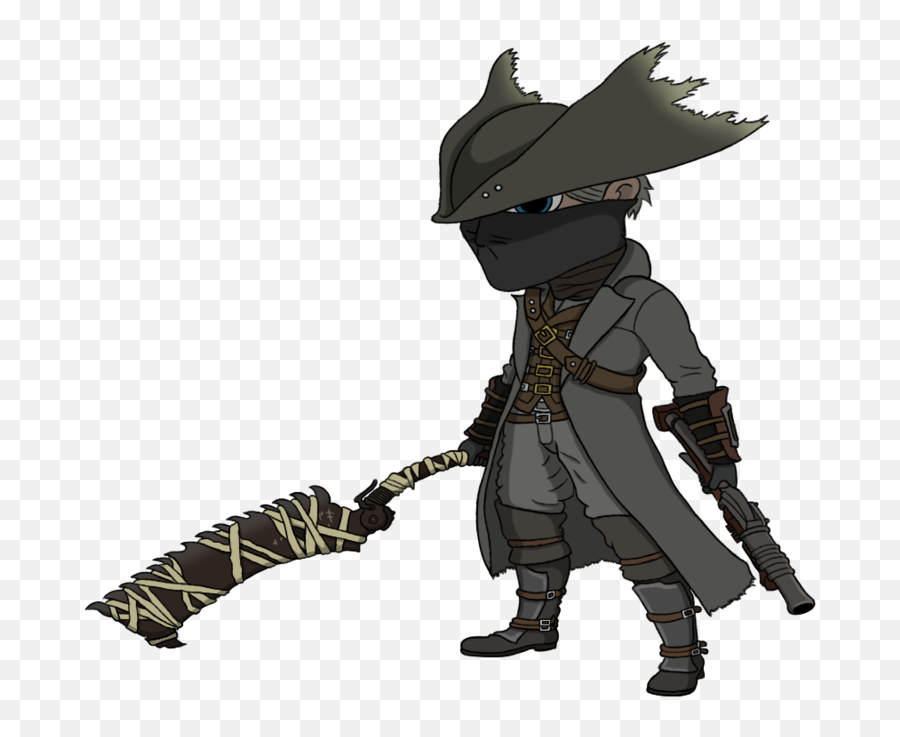 Png Bloodborne Hunter - Hunter Bloodborne Chibi,Bloodborne Png