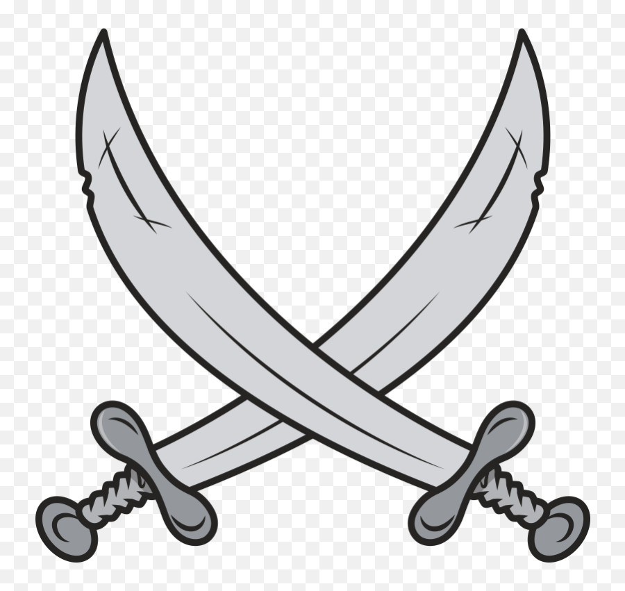 Pirate Swords Png Clipart - Pirate Cross Sword Png,Swords Png