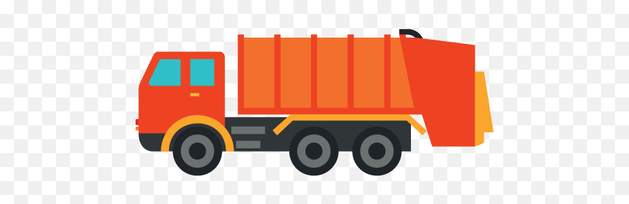 Garbage Truck Icon - Red Garbage Truck Hd Png,Dump Truck Png