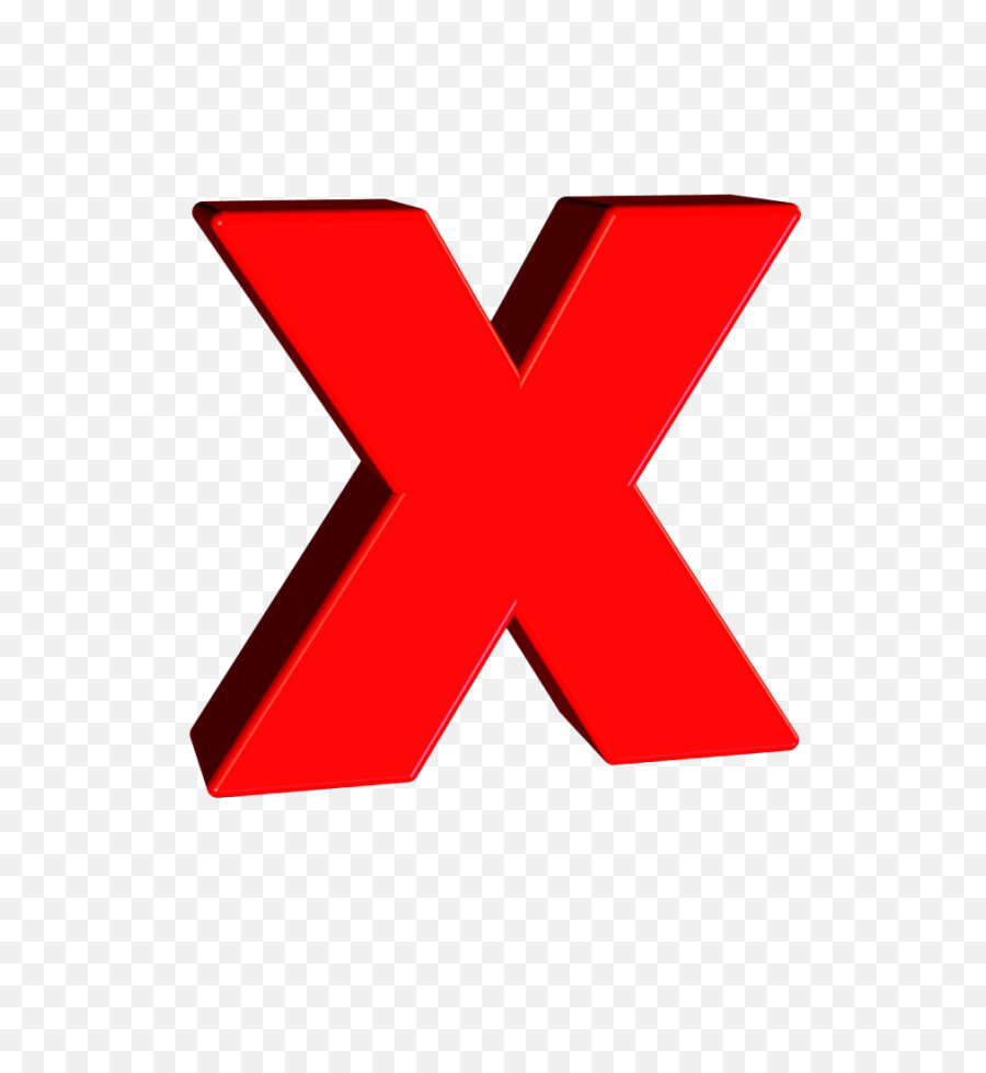 X Alphabet Hd Png Download - Letra M 3d Png,Red X Png Transparent