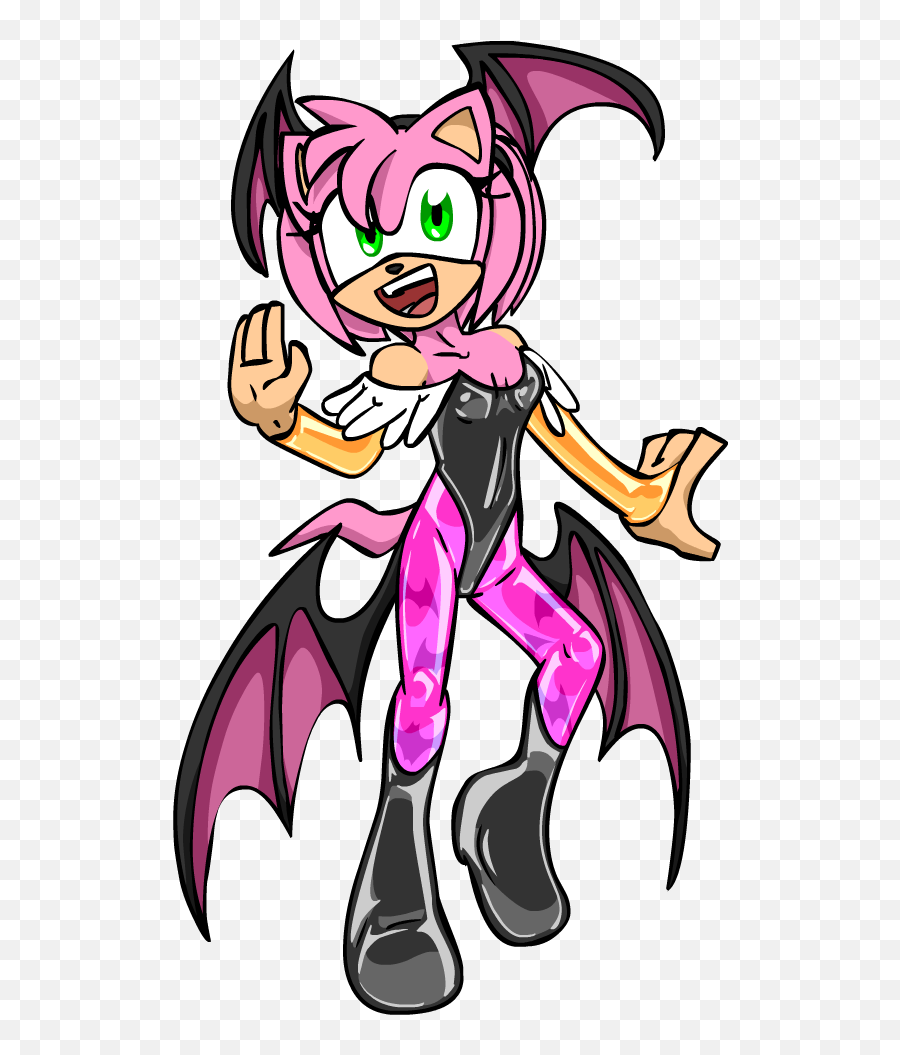 Download Amy Rose As Morrigan - Zero Suit Amy Rose Hd Png Bat Suit Amy Rose,Amy Rose Png