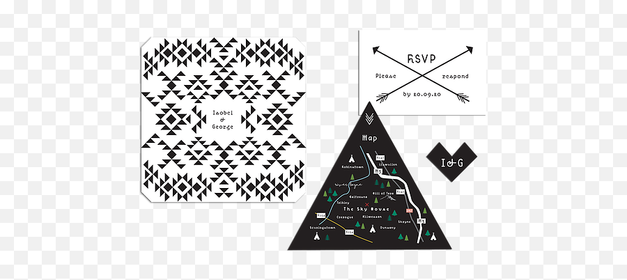 Teepee Dreams Wedding Invitations Ireland Emeraldheartie - Triangle Png,Teepee Png