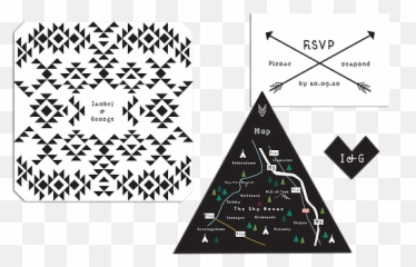 Teepee Dreams Wedding Invitations Ireland Emeraldheartie - Triangle Png,Teepee Png