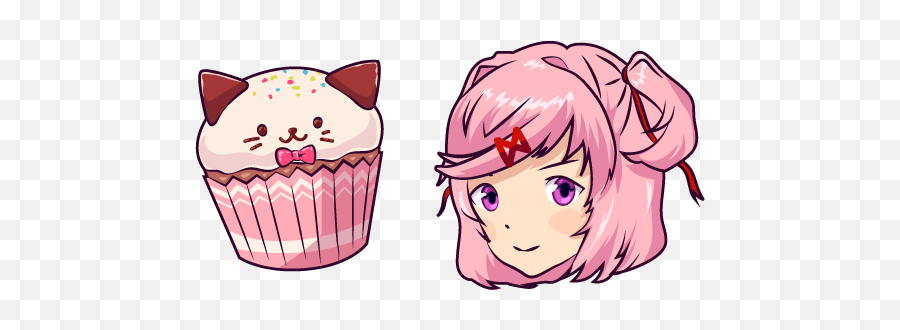 Doki Literature Club Natsuki - Doki Doki Literature Club Natsuki Cupcakes Png,Natsuki Png