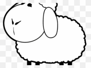 Lamb Clipart Many Sheep - Cartoon Transparent Black Background png