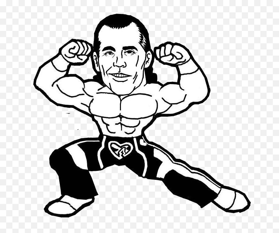 Download Shawn Michaels Wwe Raw Drawing Hall Of Fame - Draw Wwe Shawn Michaels Png,Shawn Michaels Png