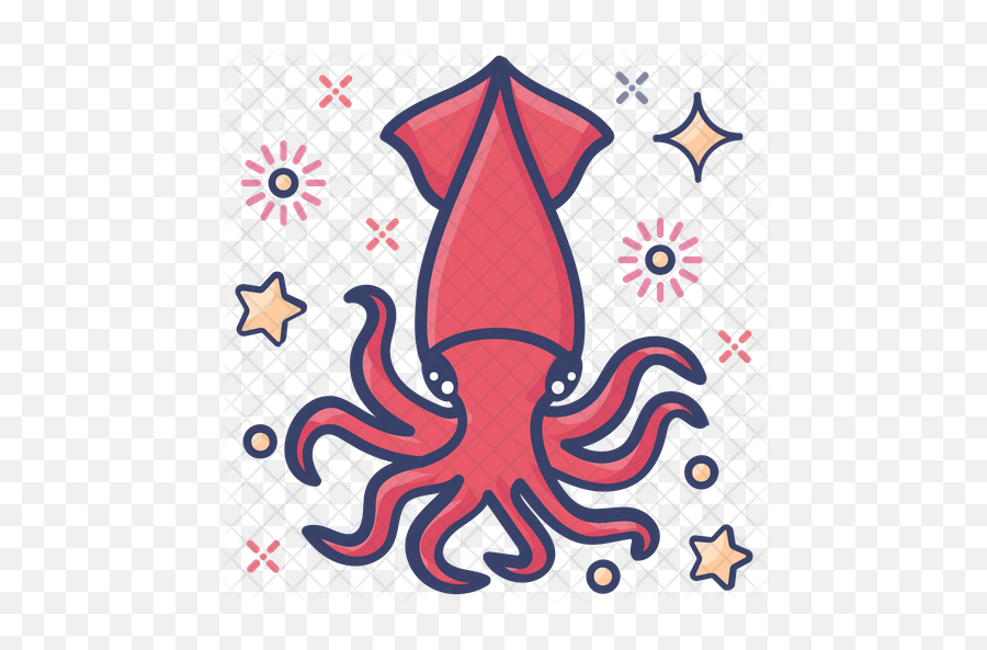 Squid Icon - Common Octopus Png,Squid Png