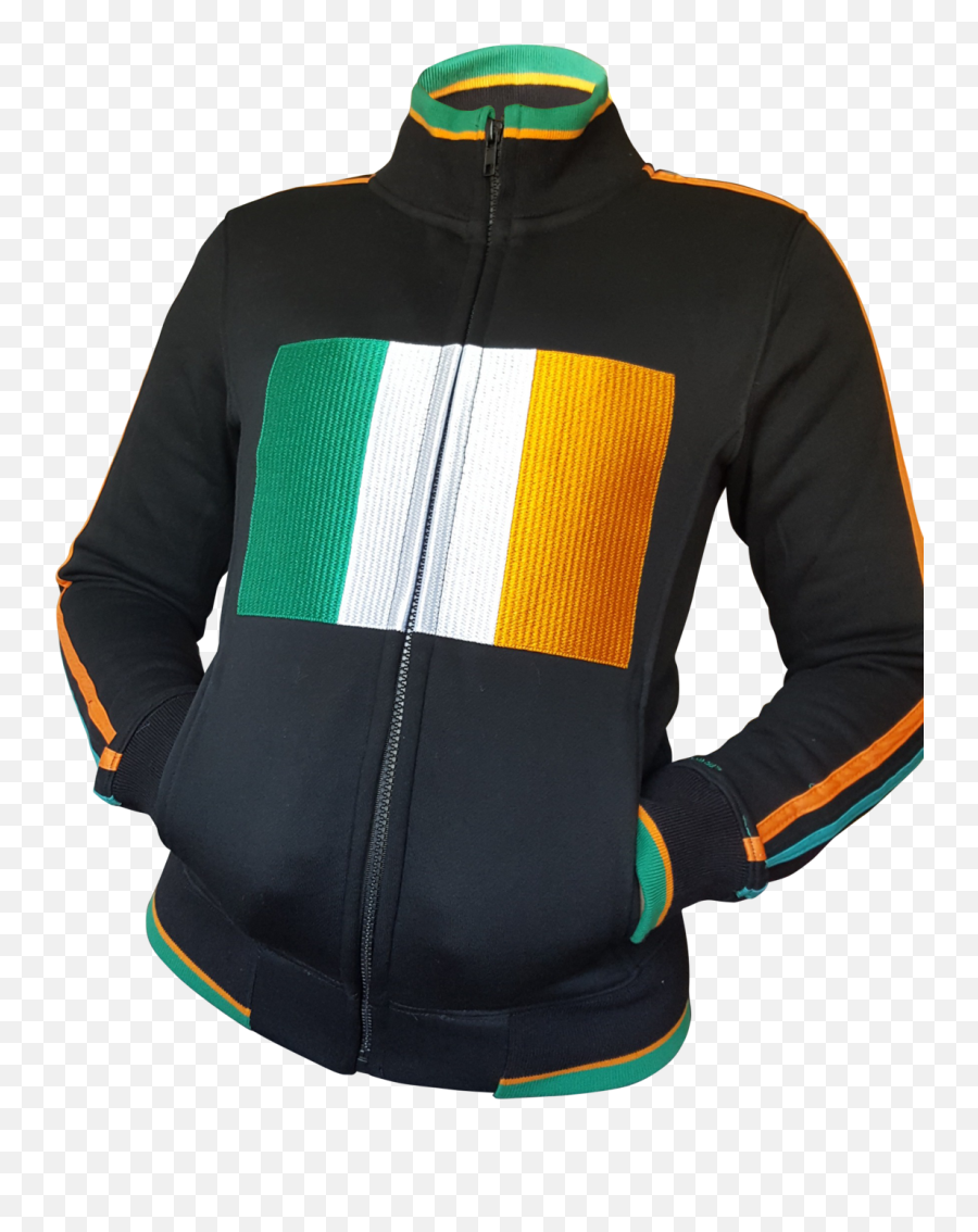 Download Ireland Flag Jacket - Jacket Full Size Png Image Sweater,Ireland Flag Png