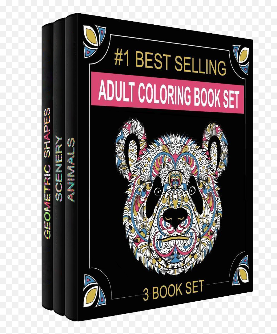 Adult Coloring Books - Animals Geometric Shapes With Creative Calm Studios Ebay Png,Geometric Patterns Png