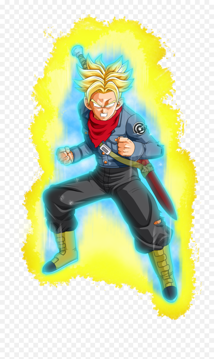 Future Trunks - Saiyan Transformations Chart Transparent Dbs Trunk Png,Super Saiyan Aura Transparent