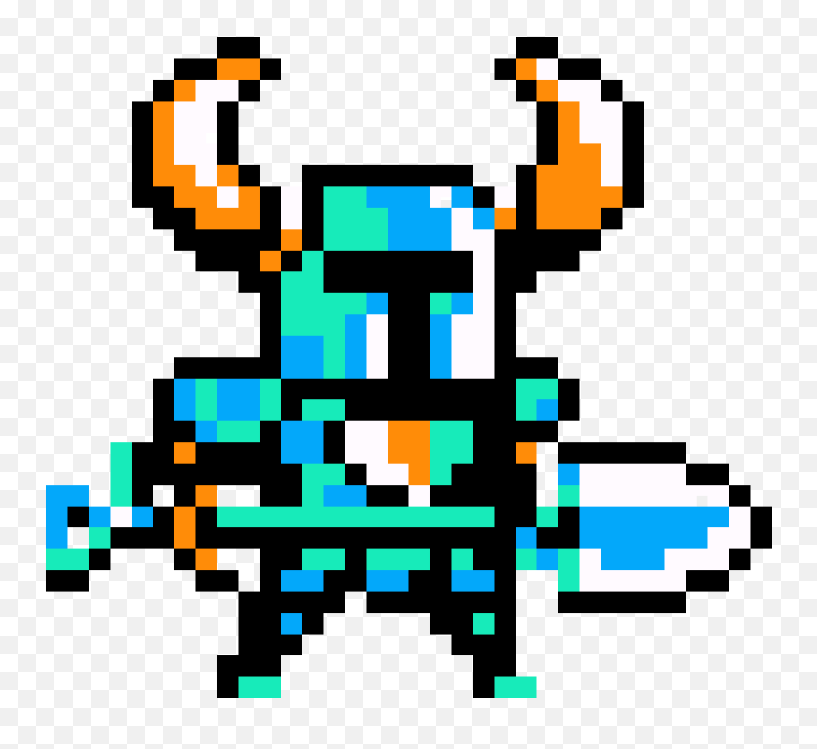 Pixilart - Shovel Knight By Anonymous Shovel Knight Sprite Size Png,Shovel Knight Transparent