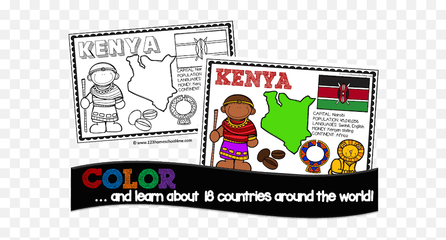 Free Country Coloring Pages - Countries Book For Kids Png,Coloring Pages Png