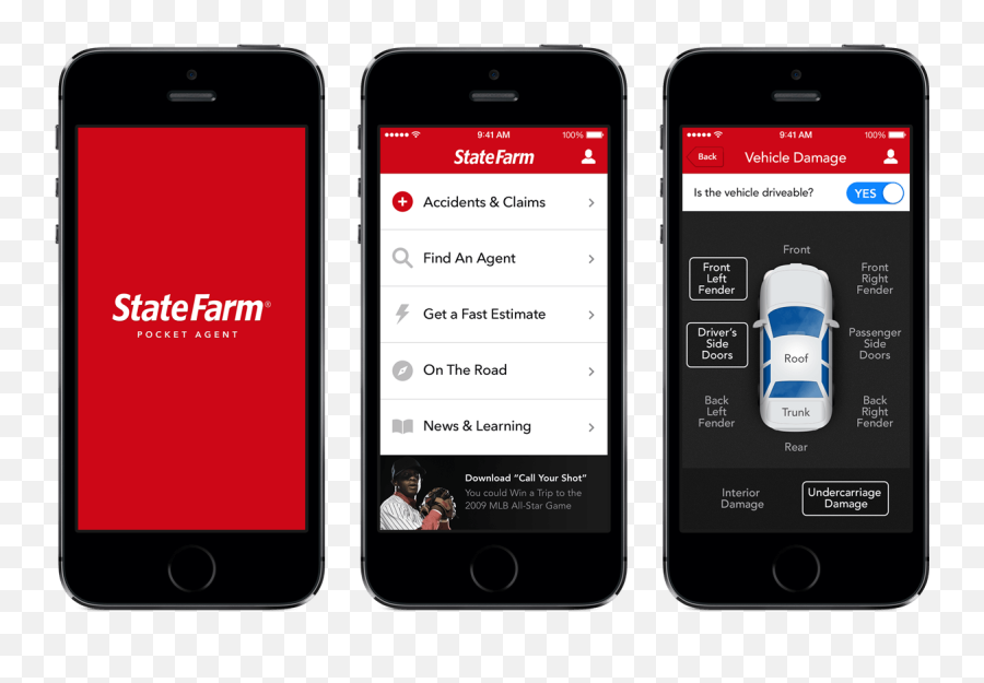 State Farm Mobile App Png Image With No - State Farm App For Claims,State Farm Logo Transparent