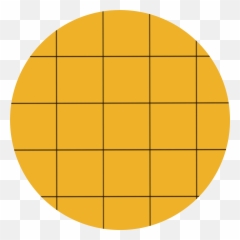 Aesthetic Grid Circle Background - Yellow png