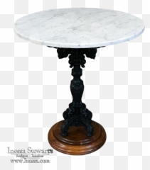 19th Century Cast Iron Marble Top Café - Marble Top Square Cafe Tables Png,Cafe Table Png