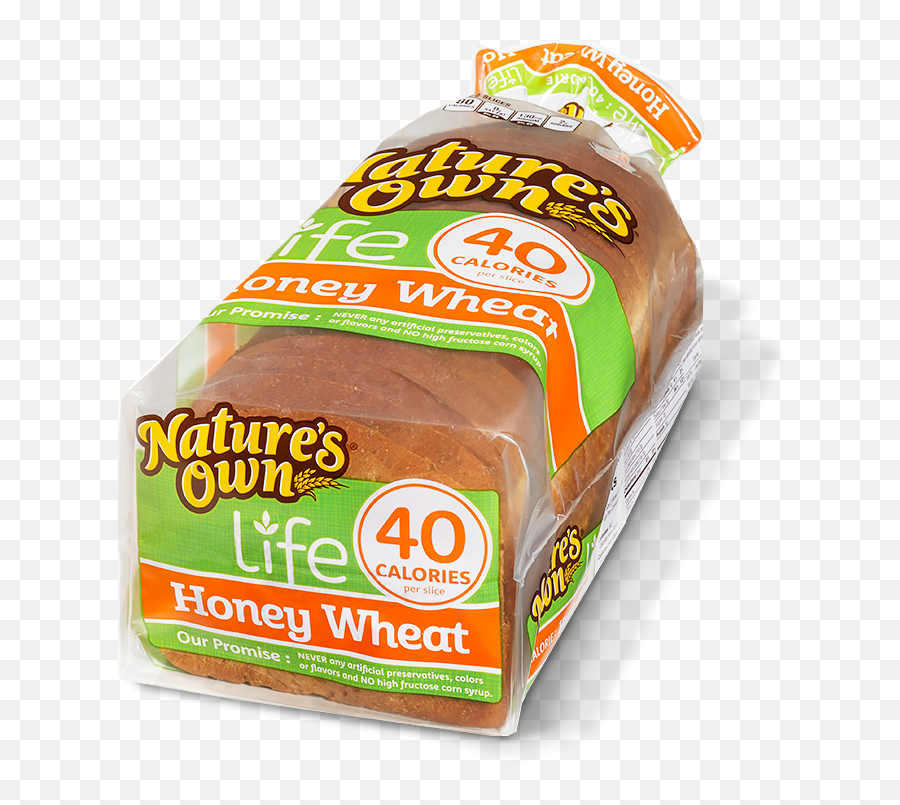 40 Calories Honey Wheat U2014 Natureu0027s Own Png Bread Slice