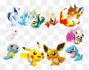 Official Pokémon Rumble Rush Artwork Featuring Pikachu - Pokemon Rumble Rush All Pokemon Png,Blaziken Png