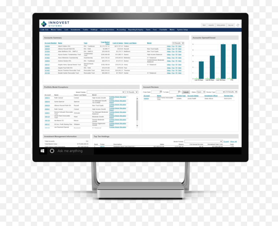 Innotrust Trust Accounting Platform Innovest Systems - Vertical Png,Accounting System Icon