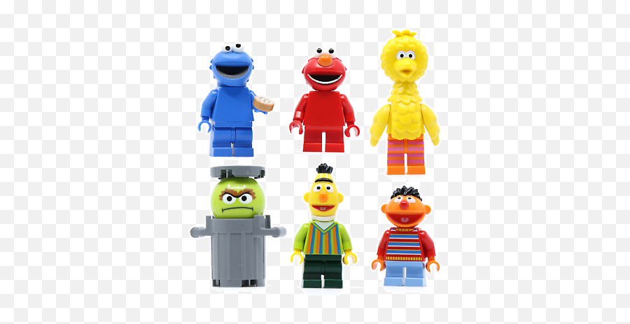 Lego Minifigure New From Sesame Street Ideas 21324 Elmo Big Bird Cookie Monster Ebay - Lego Minifigure Big Bird Png,Big Bird Icon