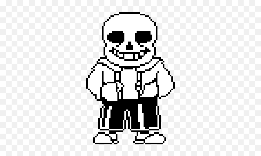 Editing Undertale Sans - Free online pixel art drawing tool - Pixilart