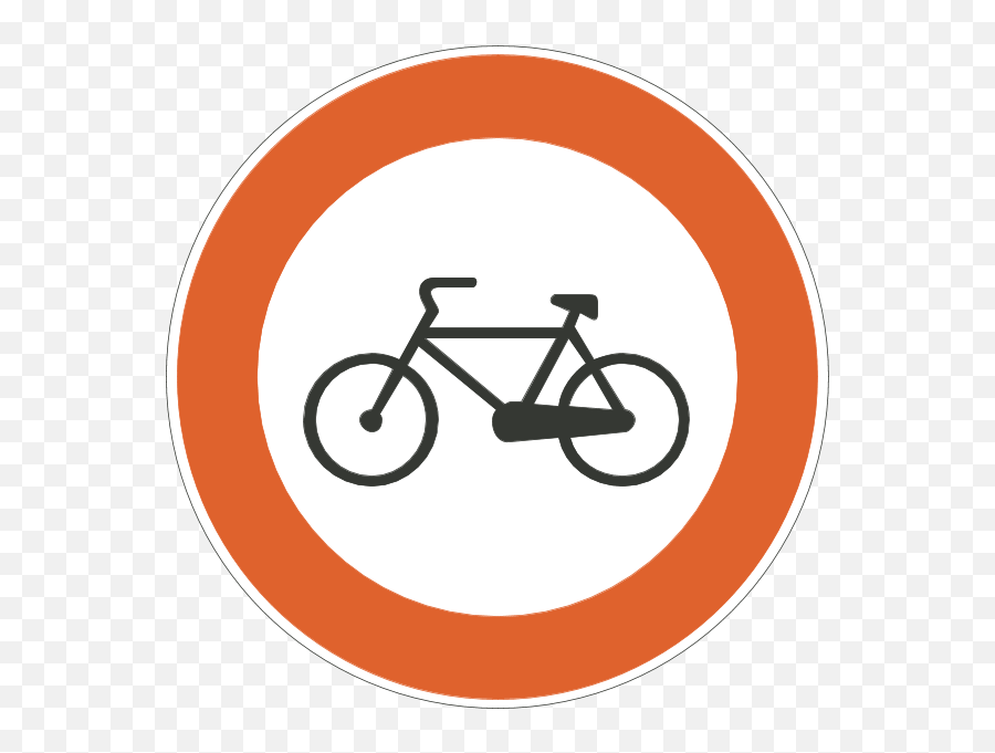 Cycle Route Ahead Sign Logo Download - Bicycle Png,Cycle Icon Vector