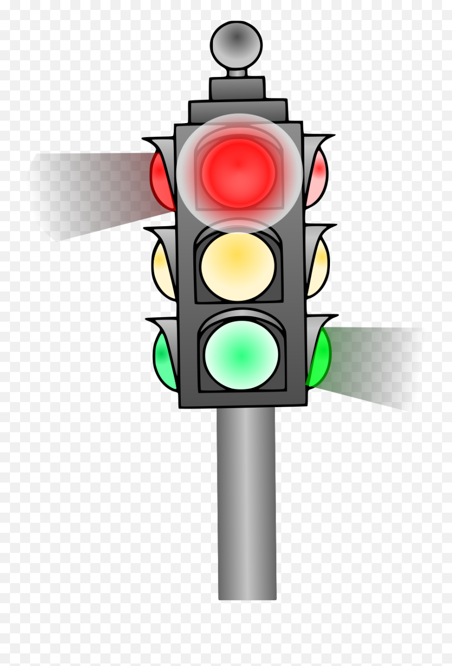 Traffic Light Svg Vector Clip Art - Svg Clipart Cartoon Animated Traffic Light Png,Traffic Light Icon Free