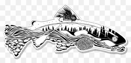 Elements Of Fly Fishing Decal Png