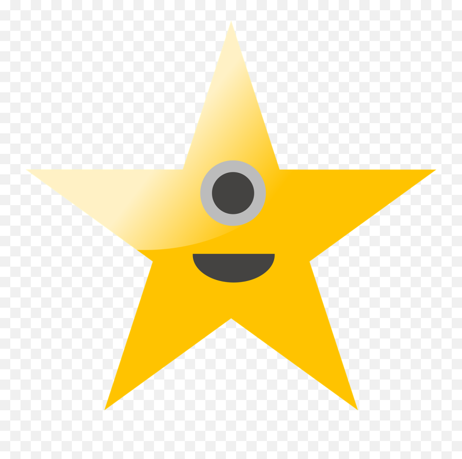 Star Cartoon Smile Free Vector Graphics Png Icon
