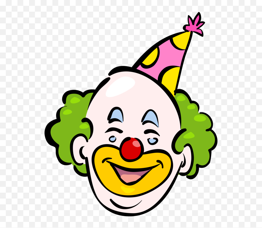 Clown Head Png Clipart - Full Size Clipart 2929081 Clown Face Transparent Background,Clown Emoji Png