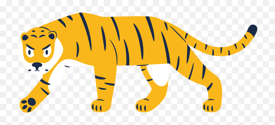 Ilustraciones Clipart E Imágenes De Tiger - Drawing En Png Y Svg Animal Figure,Icons8 Icon Tiger