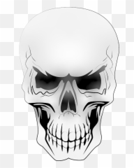 Skull And Crossbones Draw Creepy - De Caveira Para Desenhar Png,Skull Drawing Png
