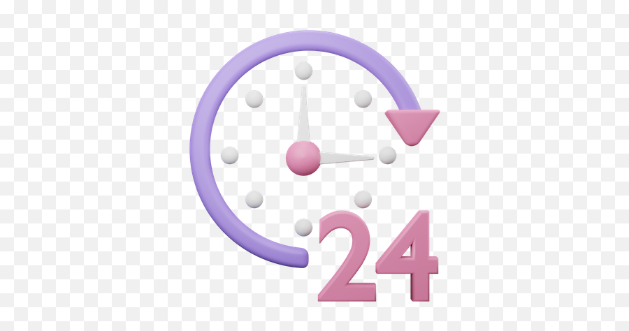 24 Hours Support Icon - Download In Colored Outline Style Dot Png,24 7 Icon