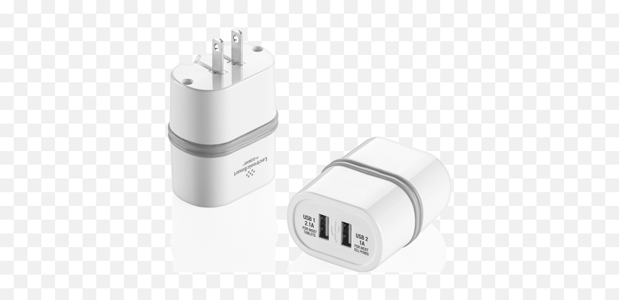 Lectronicsmart By Conair Dual Usb Device Wall Charger - Electronics Png,Charger Png