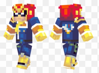 Captain Falcon Minecraft Skins - Minecraft Grey Wolf Skins Png,Captain Falcon Png