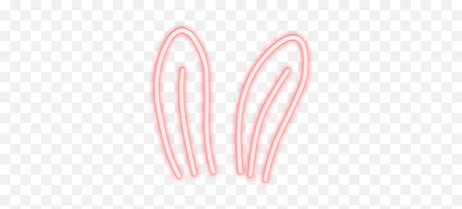 Kawaii Cute Pink Pastel Rabbit Bunny Filter Filters Png - Neon Bunny Ears Png,Filters Png