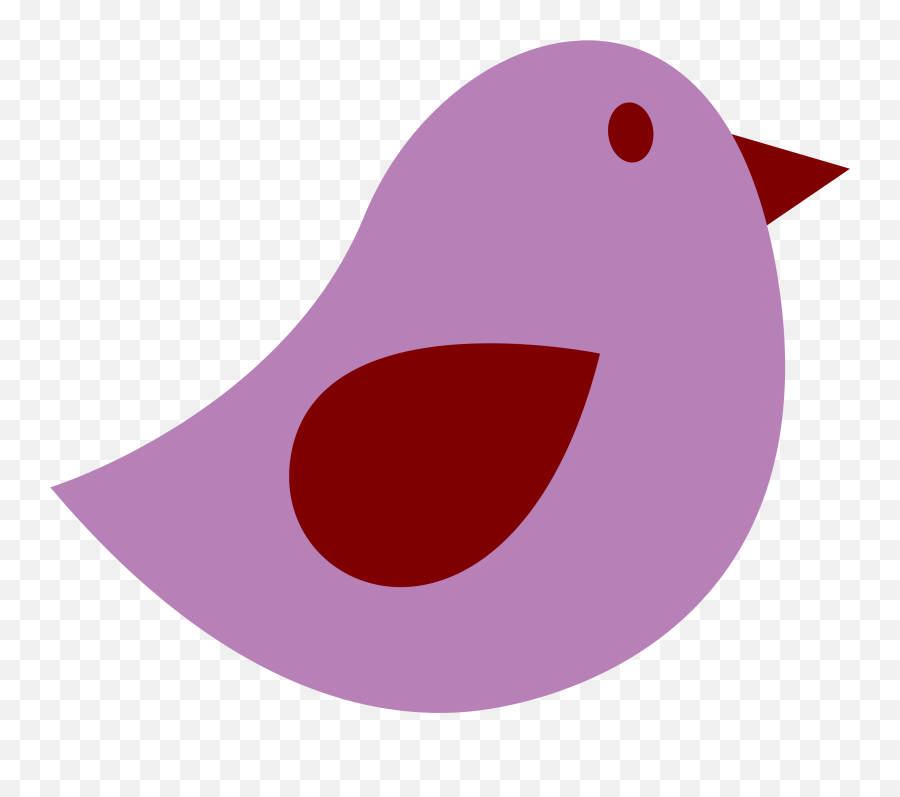 Bird Clipart Purple Png U2013 Clipartlycom - Baby Bird Clip Art,Red Bird Png