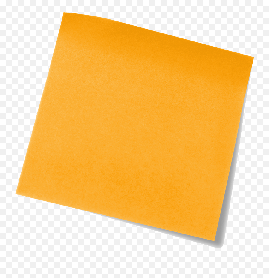 Download Orange Post It Note Png Image - Orange Sticky Note Transparent,Post It Note Png