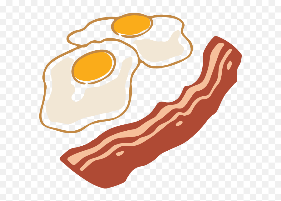 Transparent Background Eggs And Bacon - Eggs And Bacon Art Png,Bacon Transparent Background