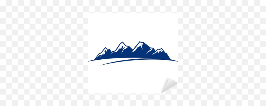 Mountain Logo Sticker U2022 Pixers We Live To Change - Clip Art Png,Mountain Logo